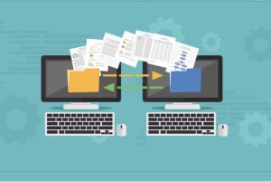 RemoteOver.com is doing a managed backup with two computers, sending files from one computer to the other.