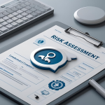 Risk Assessment document on a clipboard.  